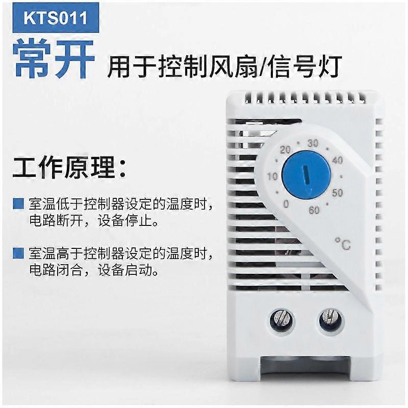 Adjustable Electric Temperature Controller: Compact Heating Cooling Mechanical Thermostat for Central Systems Fan Filters Home Offices Climate Control
