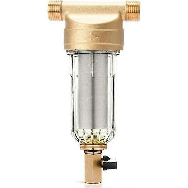 Sediment Water Filter, Reusable Spin-Down Sediment Filter Water Filter for Well Water Pipe Sediment Filter (3/4\" Outer Thread)