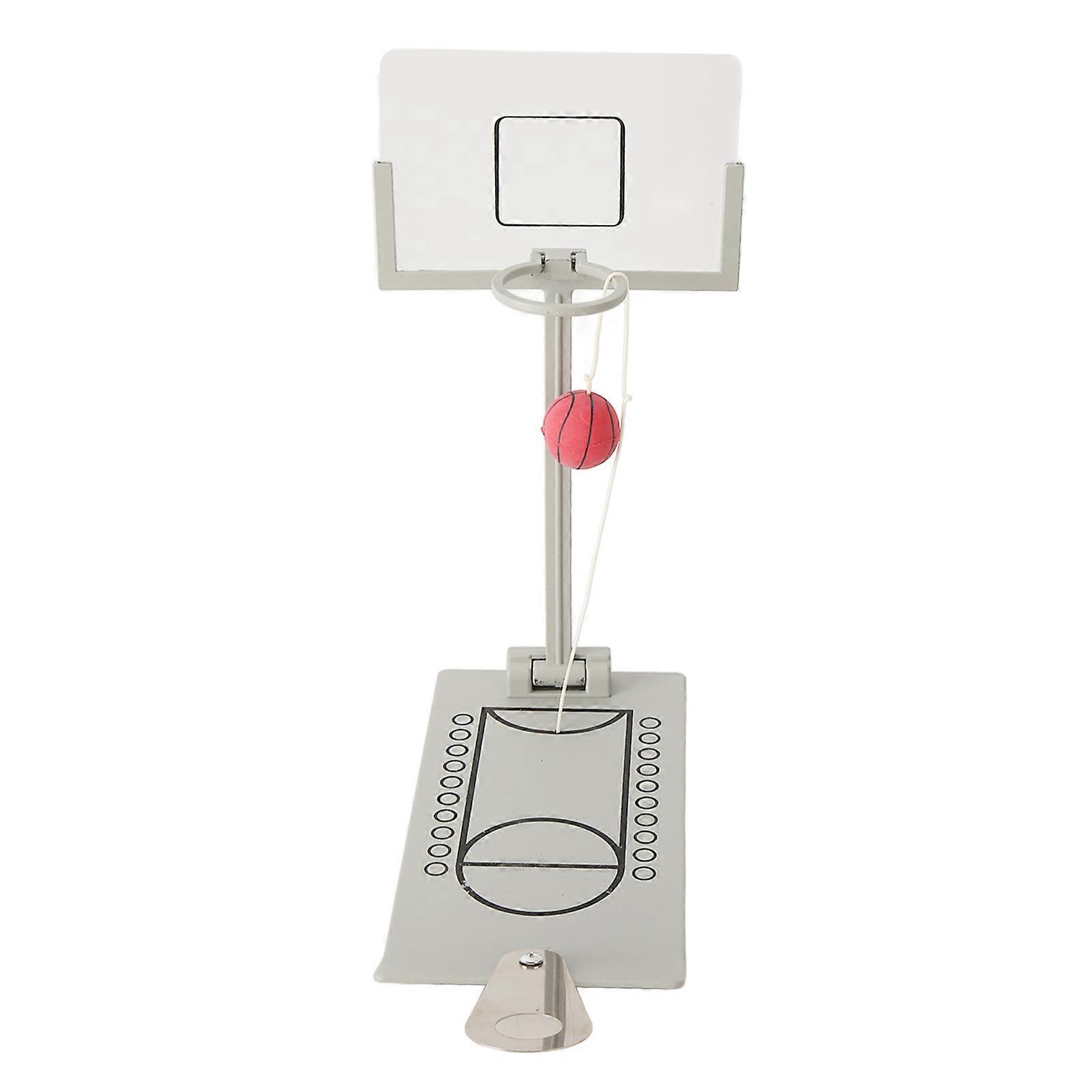 Desktop Basketball Game Foldable Reduce Pressure Aluminium Alloy Miniature Basketball Hoop Toy