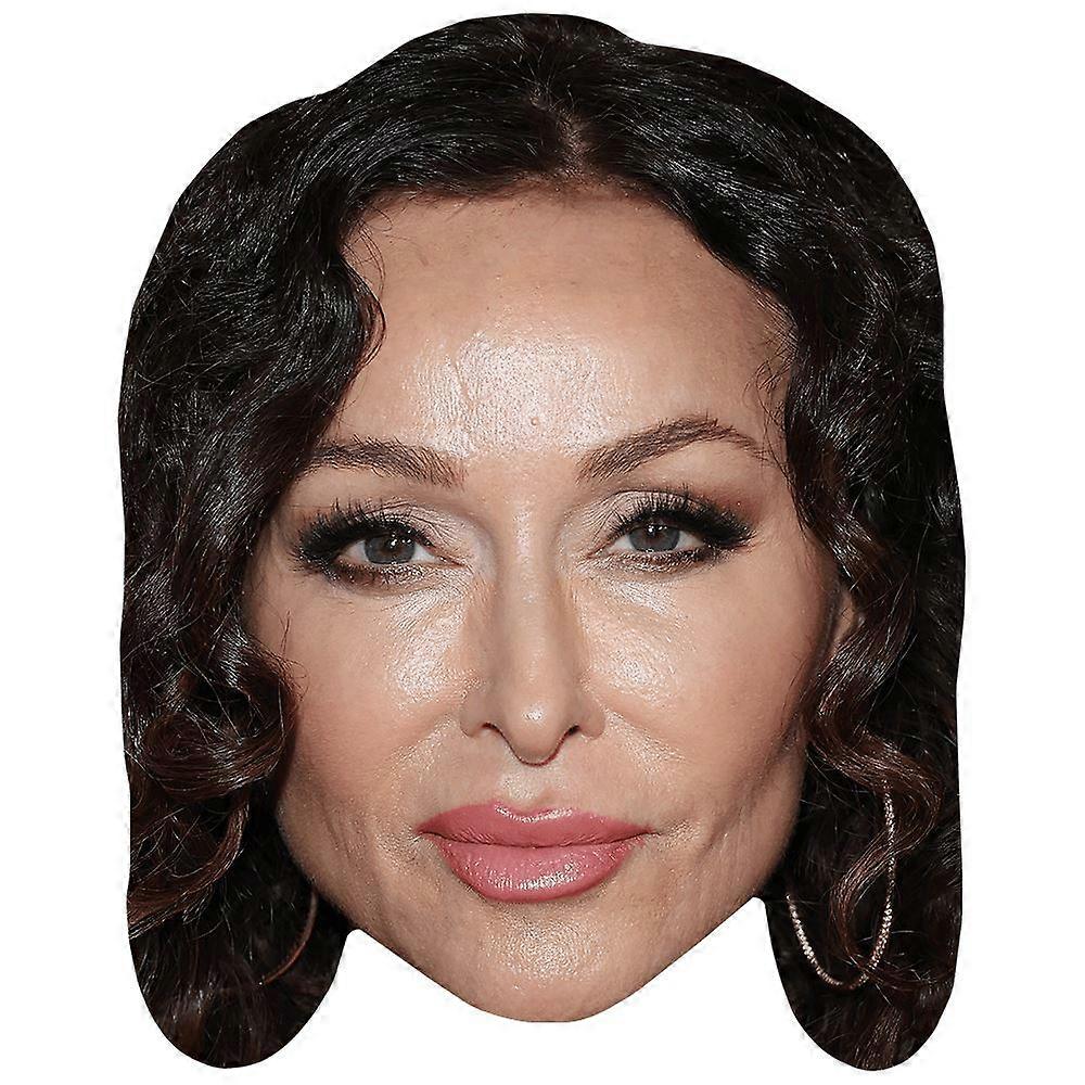 Sofia Milos (Curls) Celebrity Mask, Flat Card Face