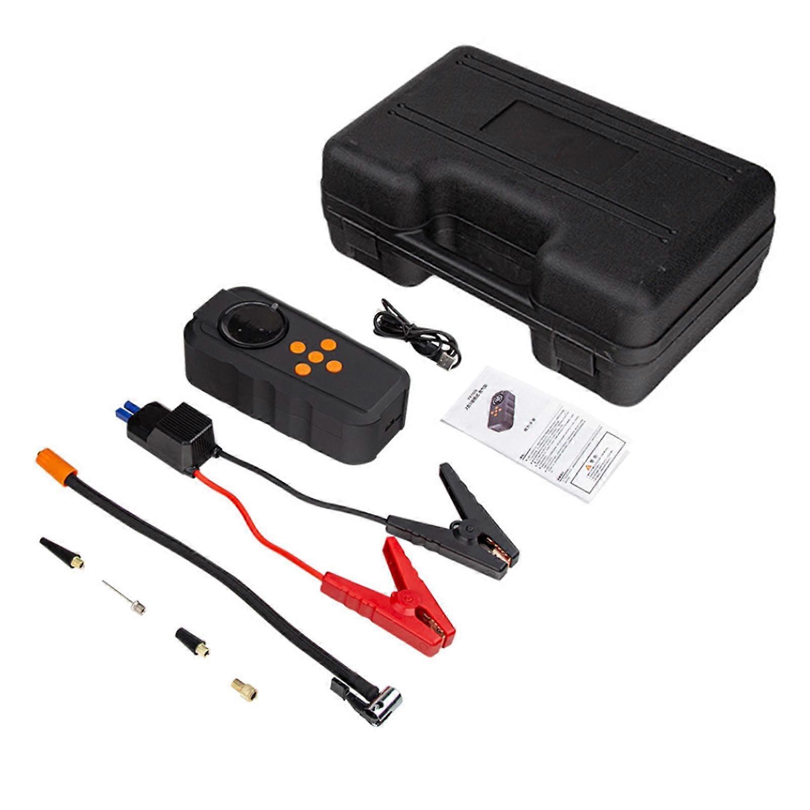 Car Battery Jump Starter, LED Full Screen Display Portable Charger 12V Jump Starter Power Pack