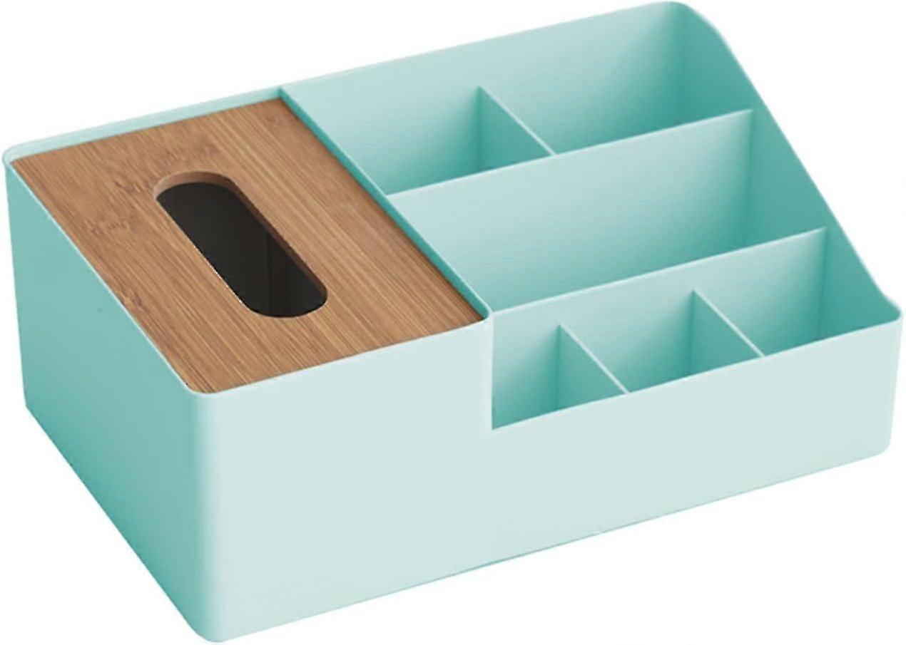Tissue Box Cover,Multifunctional Tissue Box with Remote Control Deskgreen