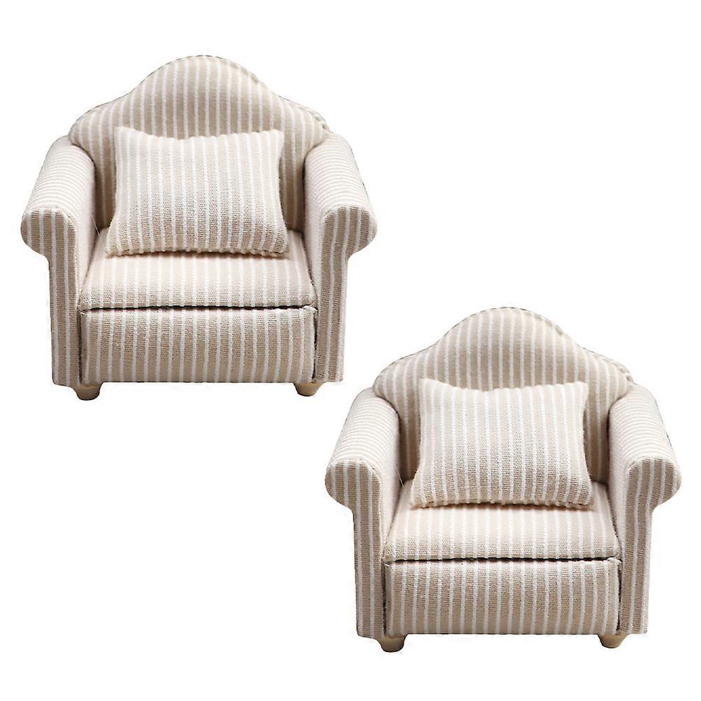 Imaginative , Miniature Dollhouse Couch Promoting Cognitive Abilities in Kids