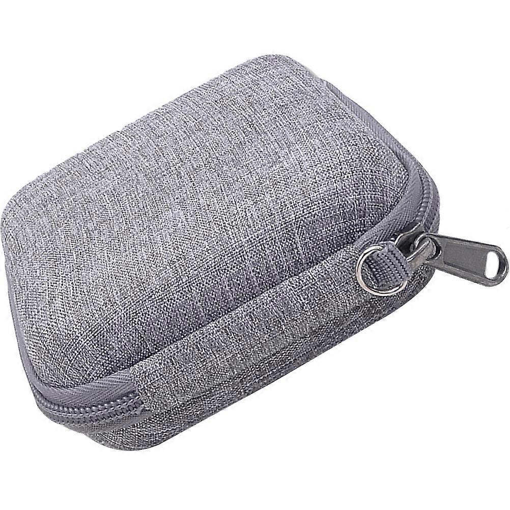 حقيبة منظم إلكترونيات للسفر ورحلات العمل باللون الرمادي 11x11 سم 1 قطعة