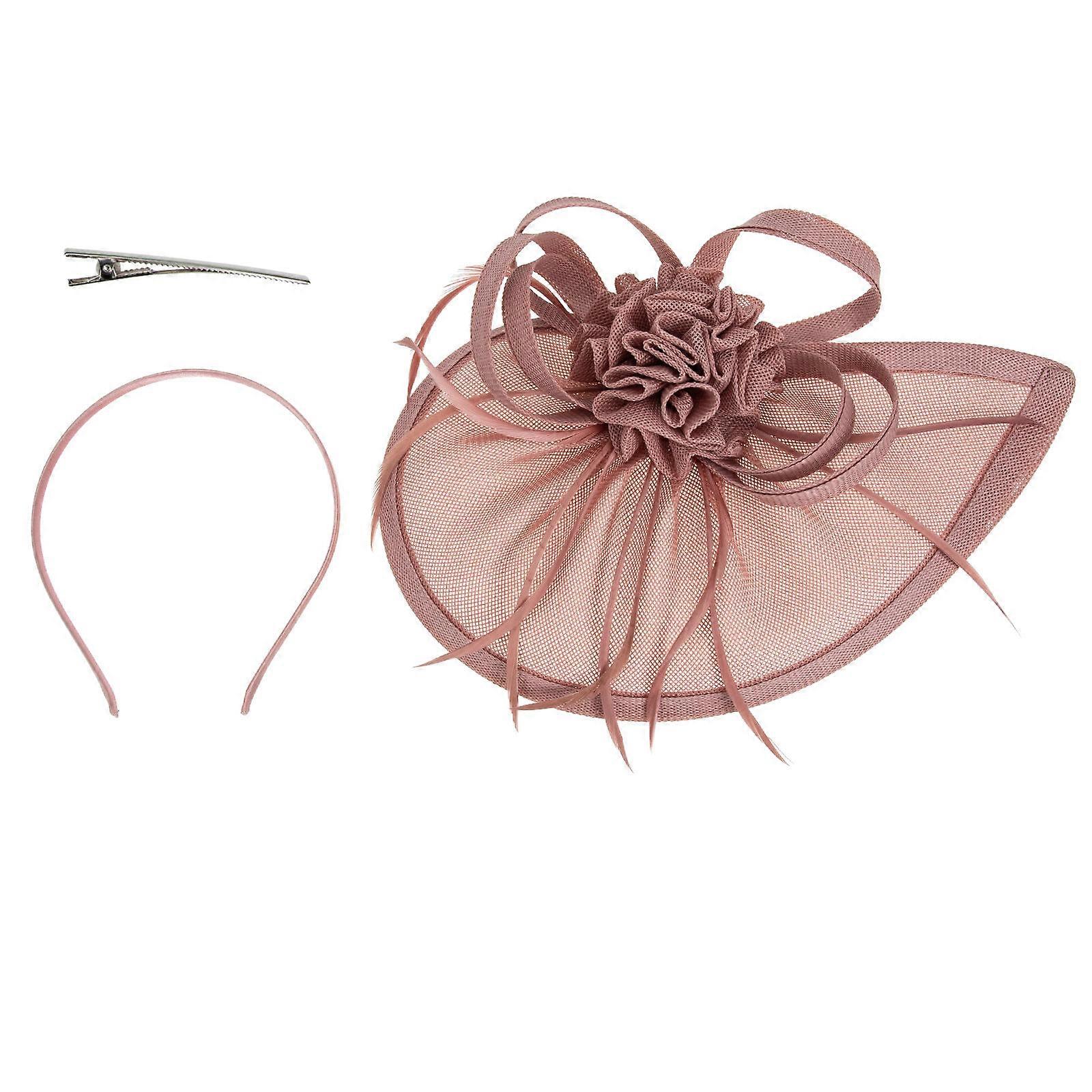 Pink Polyester Party Headdress with Delicate Design for Decoration Lightweight and Comfortable