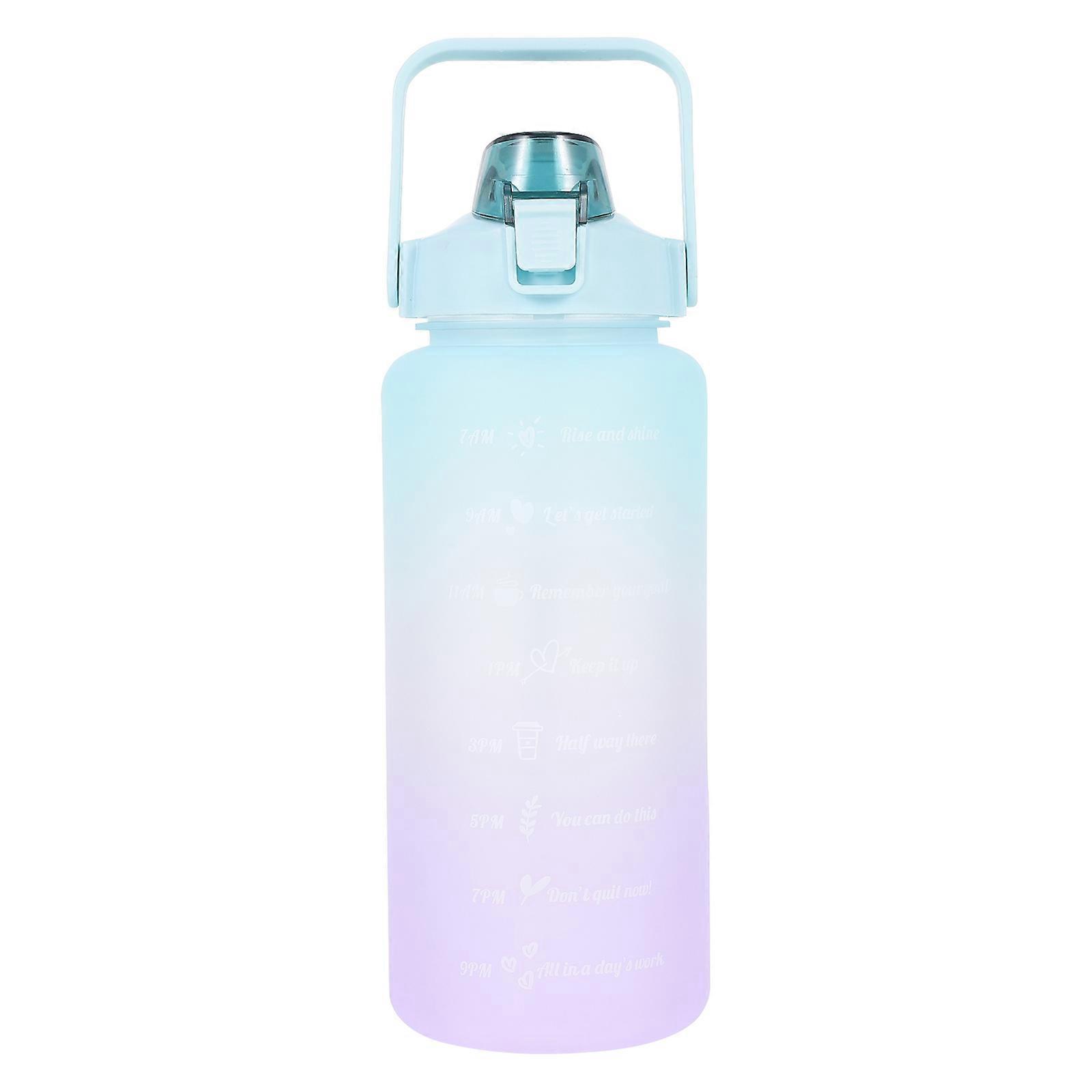 Portable Sealed Water Bottle for Storage with Handle PC PP Silicone Materials 12.5oz