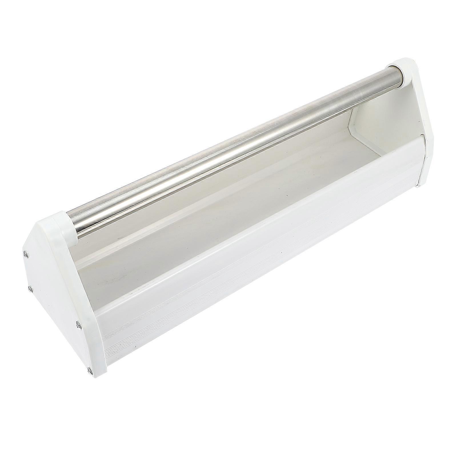 Portable Pigeon Food Trough Convenient Feeding Box for Pigeon Cage (White)