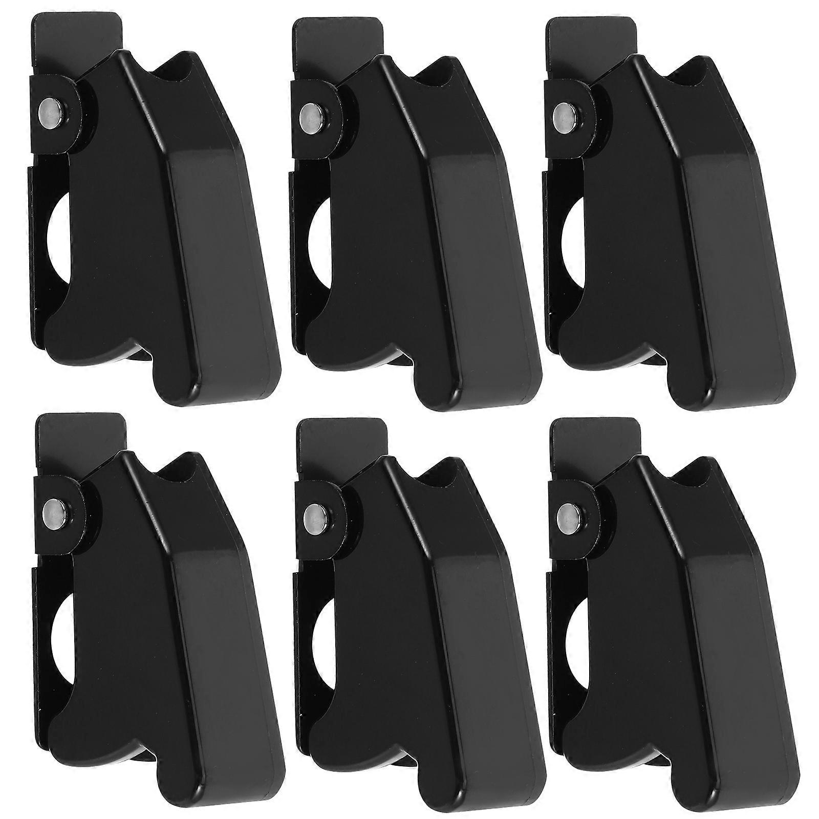 Raindrops 6pcs Plastic Toggle Rocker Switch Guard Protective Covers Safety Flip Cover Caps