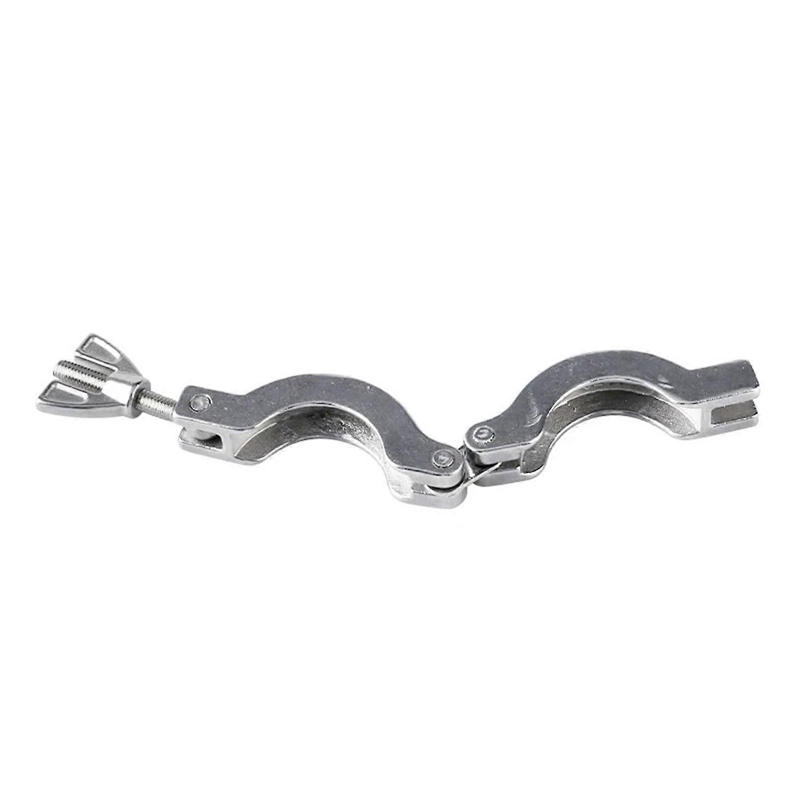 KF16_SS304 Vacuum Wing-Nut Clamp, 304 Stainless Steel Sanitary Pipe Fitting, Quick Install Bracket, Sealing Ring