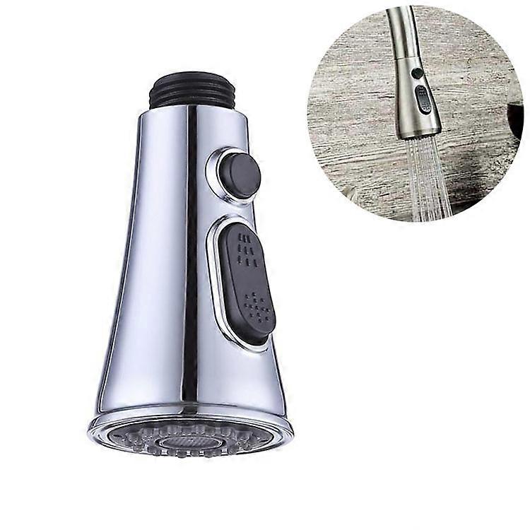 Kitchen Horn Button Switch Pausable Faucet Sprinkler Water Saving Nozzle Sprayer Filter Plating CP