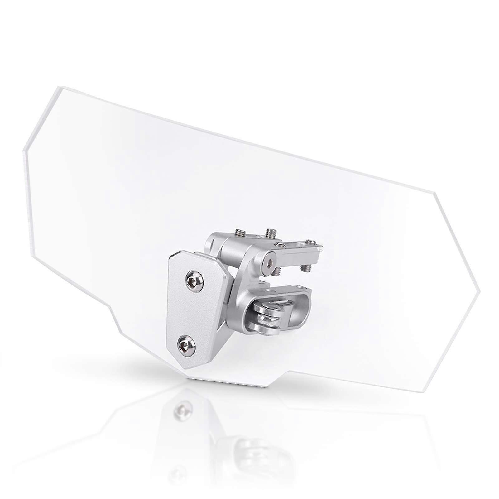 Universal Motorcycle Windshield Extender Adjustable Windshield Height, Clear Acrylic, Fits Most Bike Models