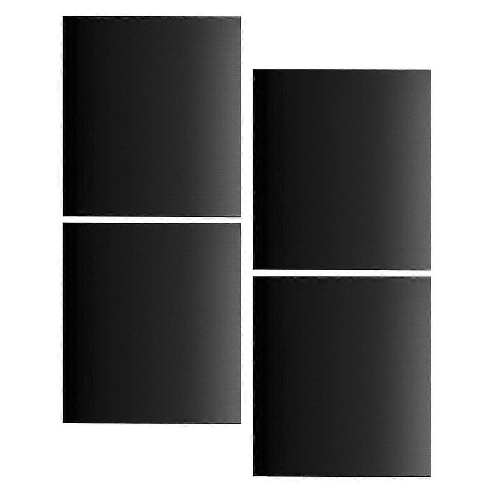 Multifunctional Baking Mats 4Set Designed for Oven and Barbecue Black Reusable Fiberglass with Heat Resistance