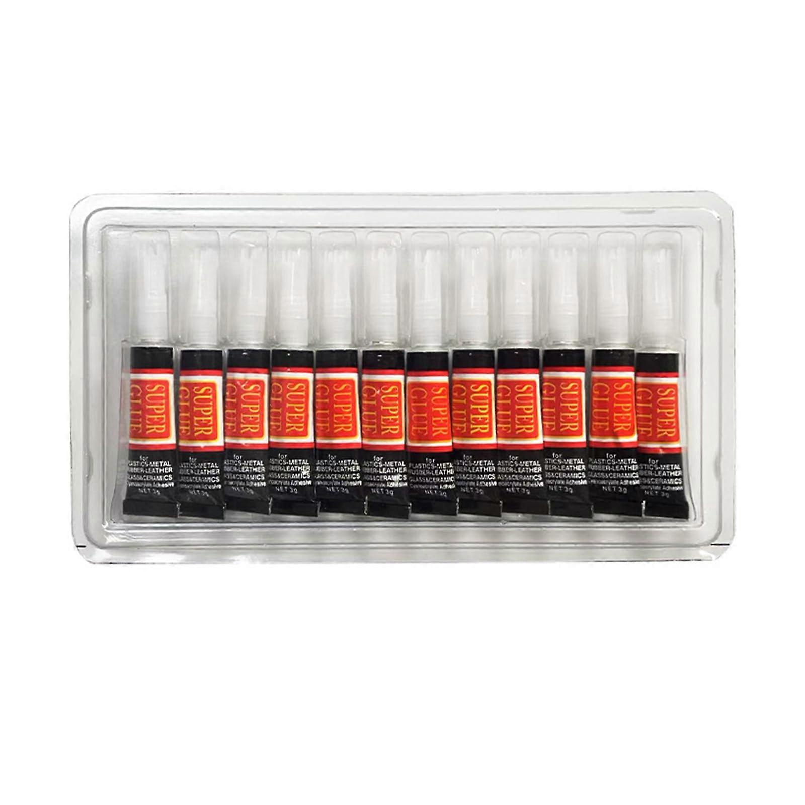 12 Pcs Quick Drying Glues Super Glues Instantly Glues Liquid Glues Strong Adhesive Multifunctional Glues Ref: 6795