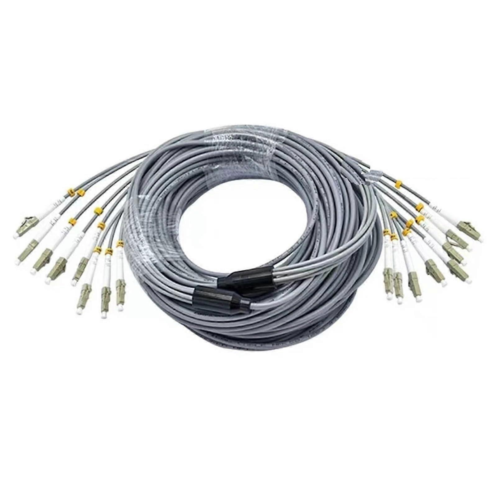 8core multimode armored fiber optic patch cable (40 m, 1 x SCSC)