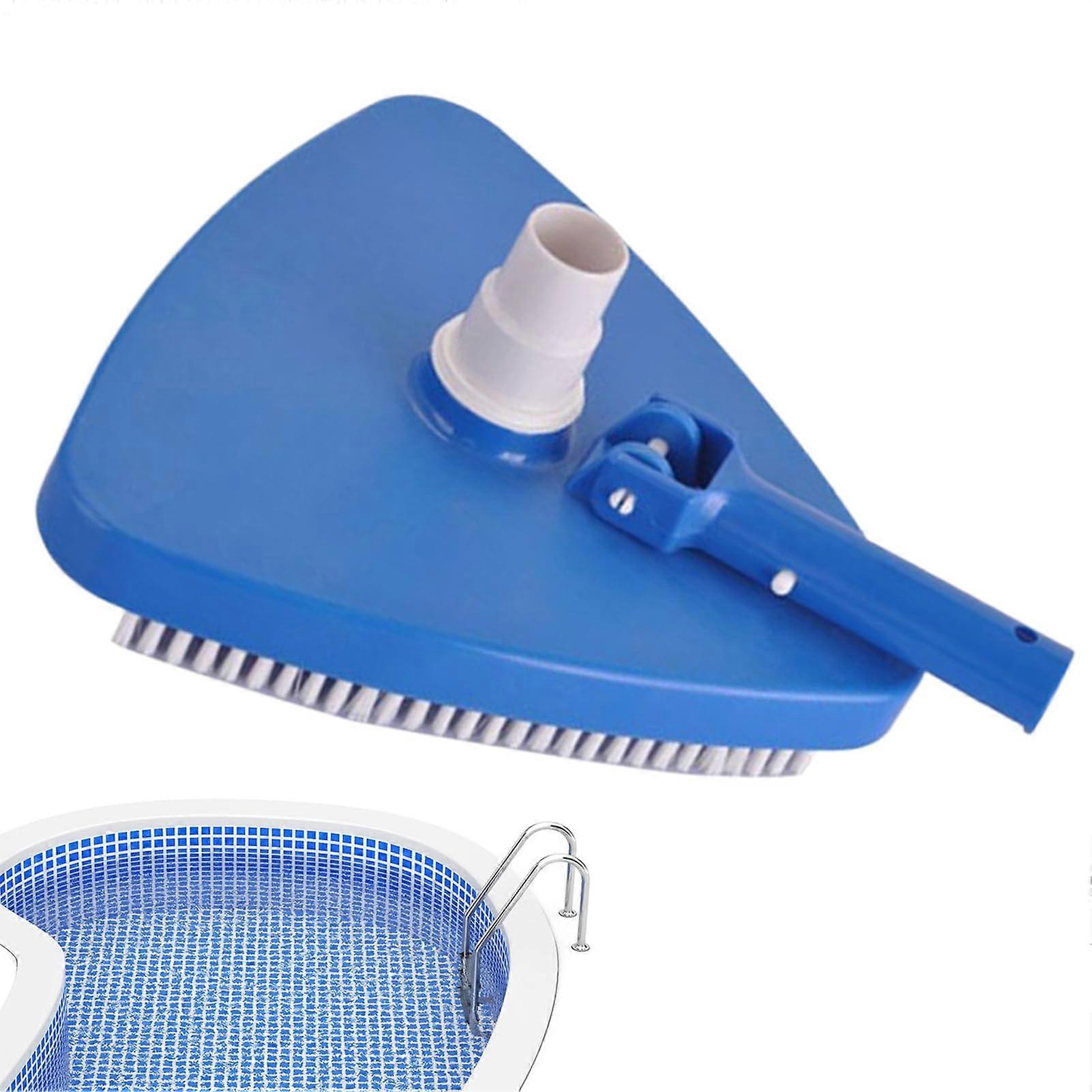 Pool vacuum head, weighted swimming pool vacuum head, triangular manual pool brush