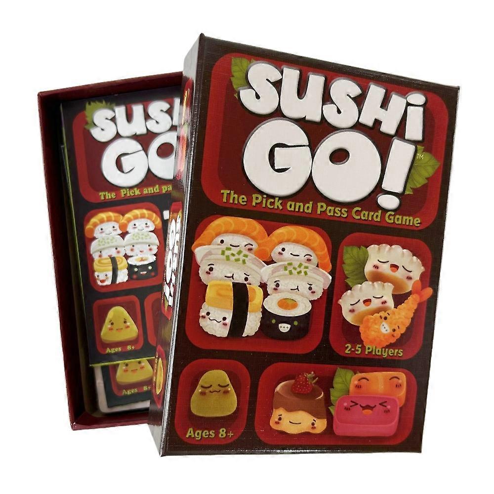 Gamewright Sushi Roll Board Game Sushi Go Party 1 2 3 Edition - Roll the dice, build your plate, become