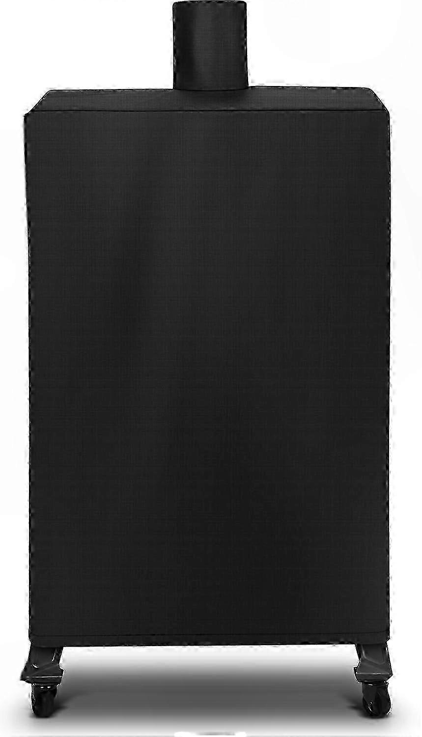 Waterproof Vertical Smoker Cover, Heavy-Duty Outdoor Protector for Wood Pellet Grills, Universal Fit, Black