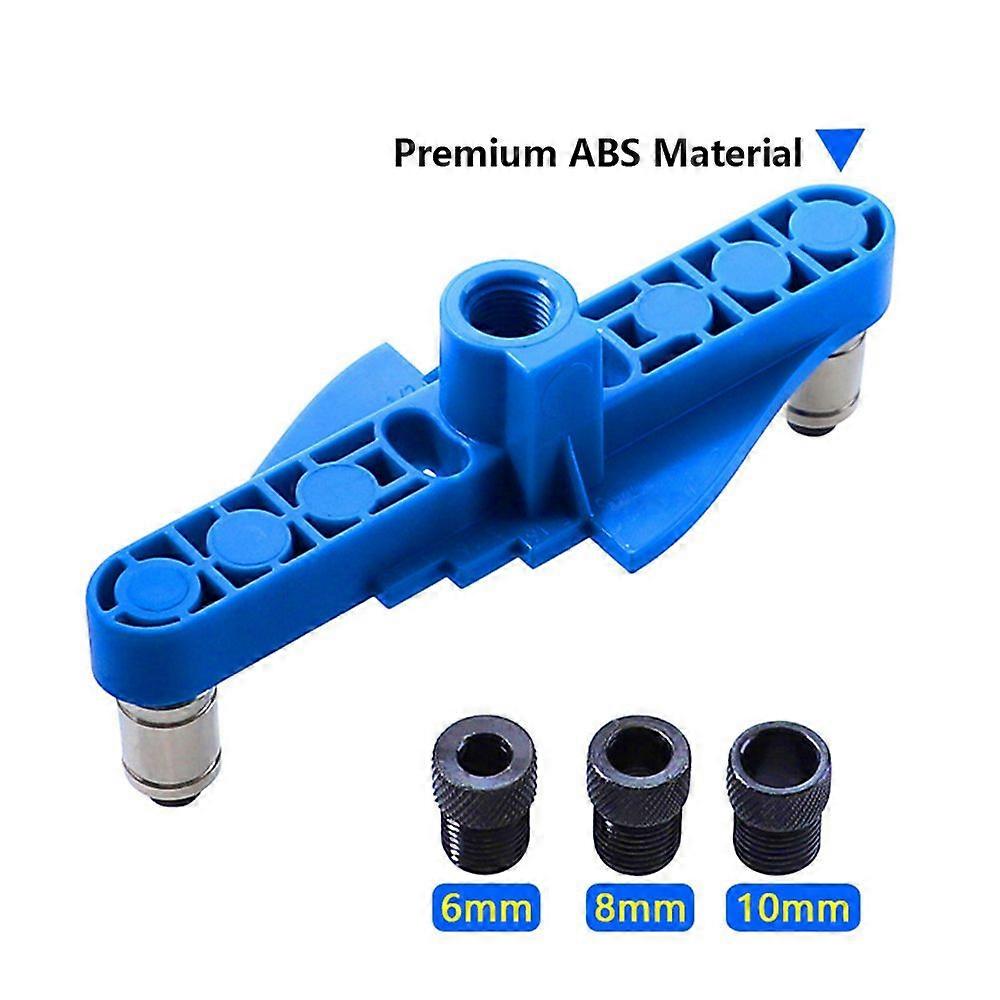 Dowel Jig with Center Scriber 71 Pcs Handheld Dowel Jig Kit Adjustable Punch Locator with Wood Dowels Pins Drill Bits
