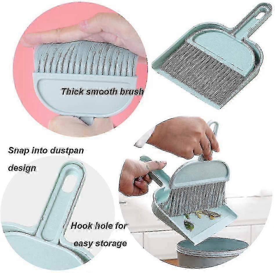 Mini Dustpan And Brush Set,cleaning Tool With Hand Broom Brush,plastic