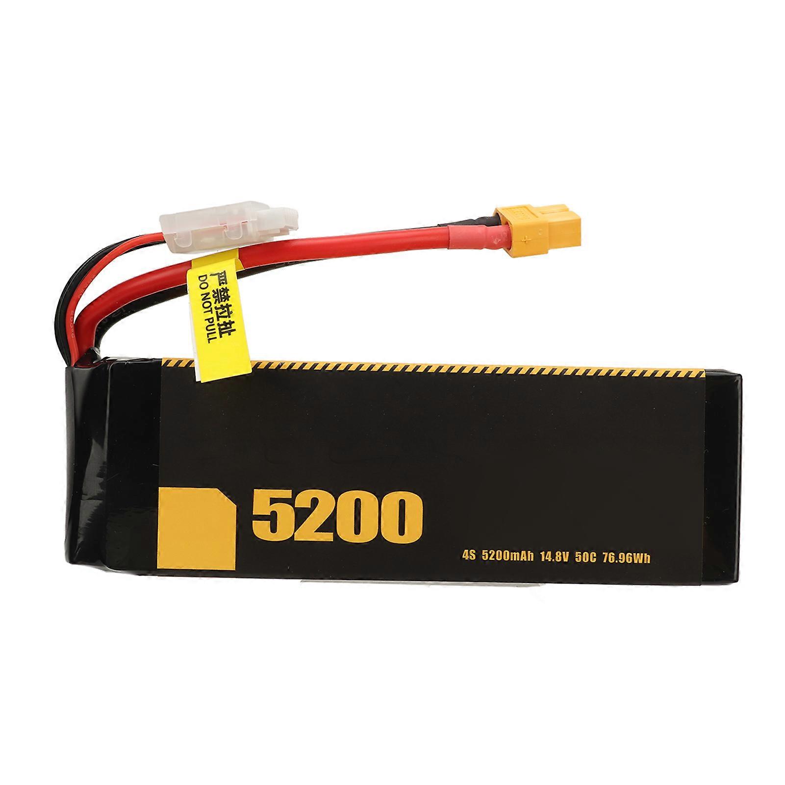RC Car Battery 5200mAh 50C 14.8V 4S Remote Control Car Lithium Battery for FS RACING 1/10 1/8 Model