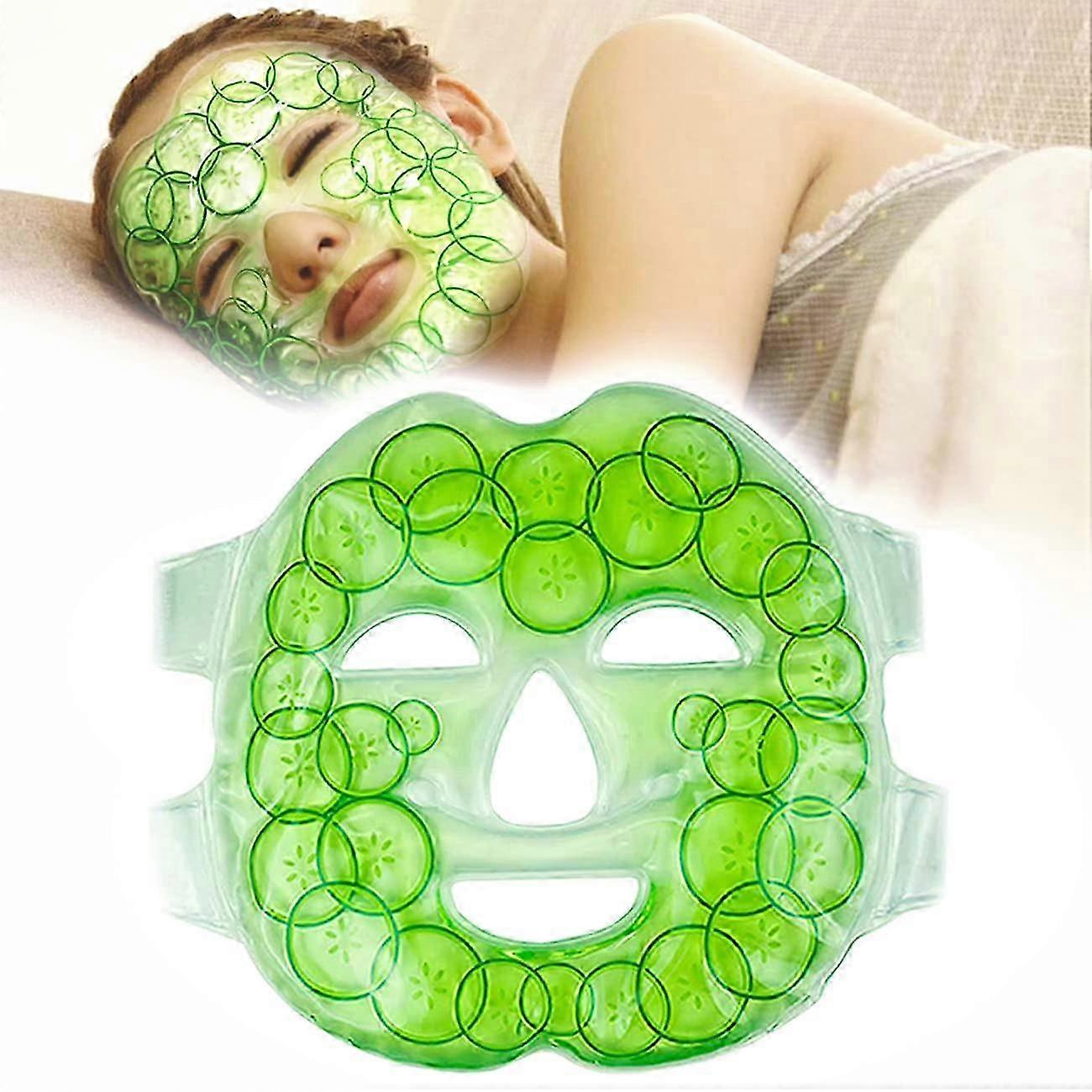 Face Ice Pack for Injuries Reusable, Cooling Face Mask Gel Ice Pack...