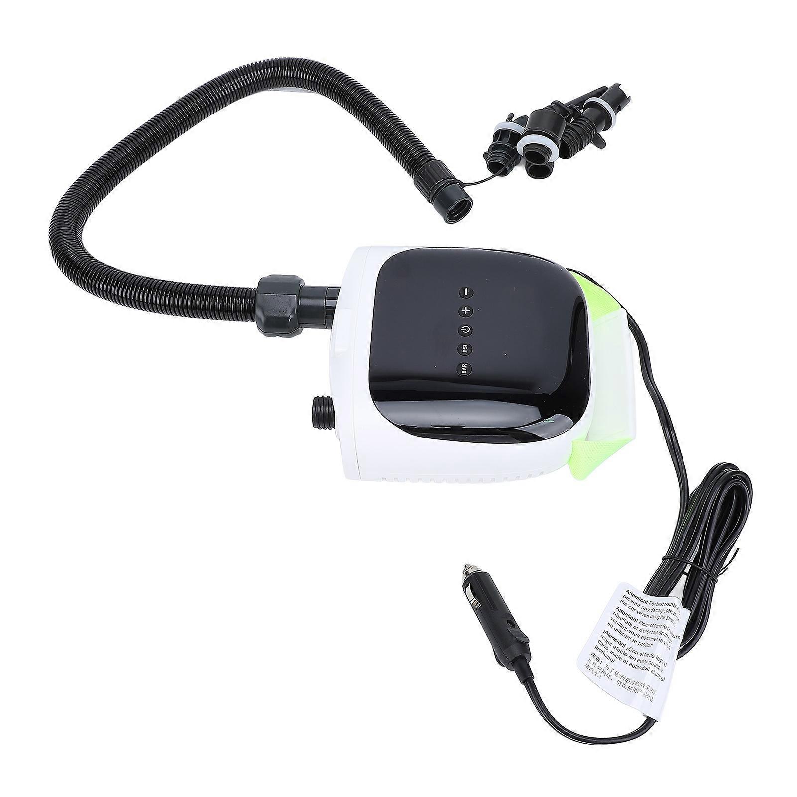 Electric Paddle Board Pump Auto Off with 6 Nozzles for Inflatable Kayak Mattress