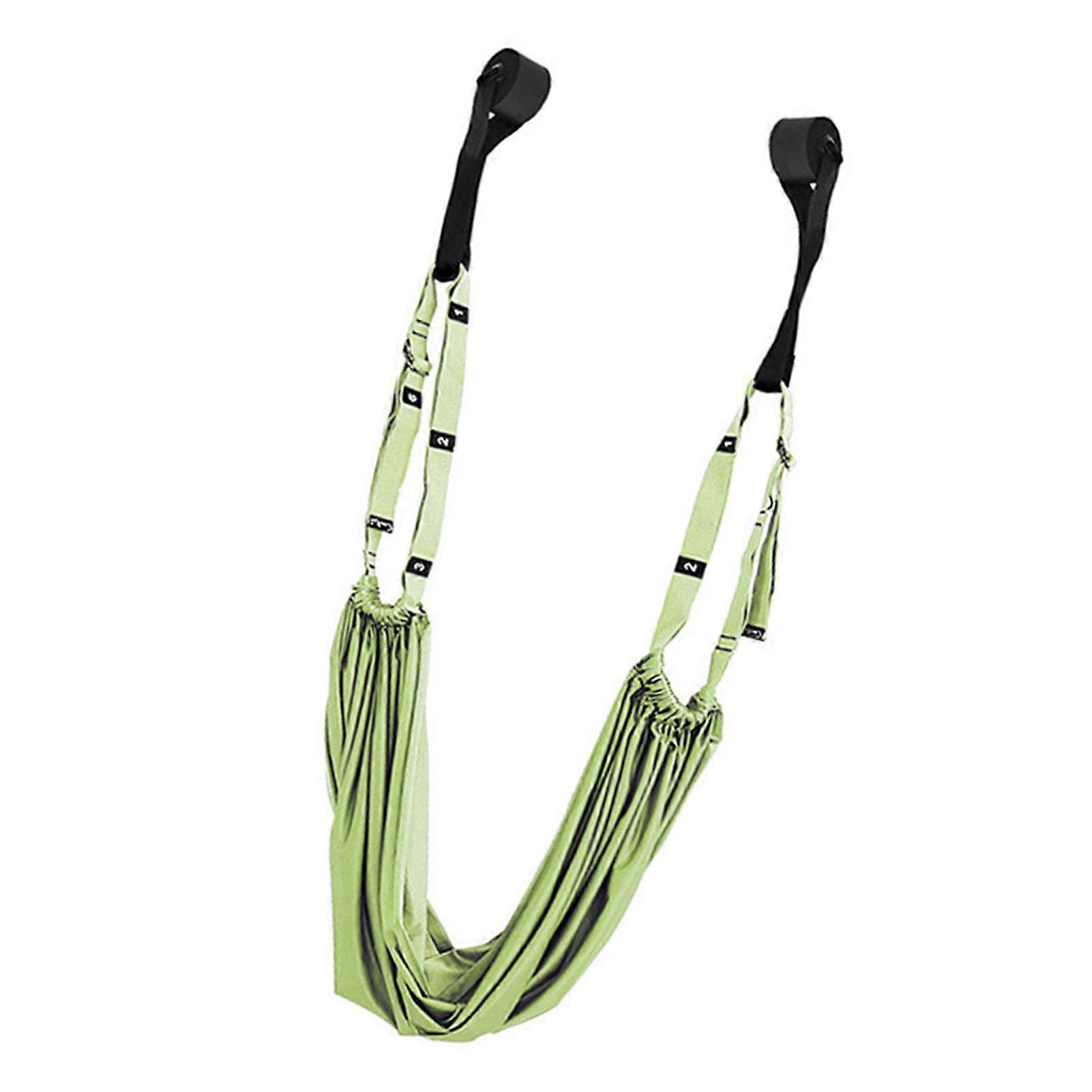 Door Leg Stretcher with Loops Green Polyester Cotton Stretch Strap