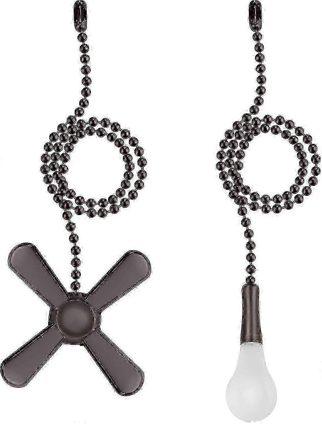 Ceiling Fan Pull Chain, 2 Pieces 3mm Diameter Beaded Ball Fan Pull ...