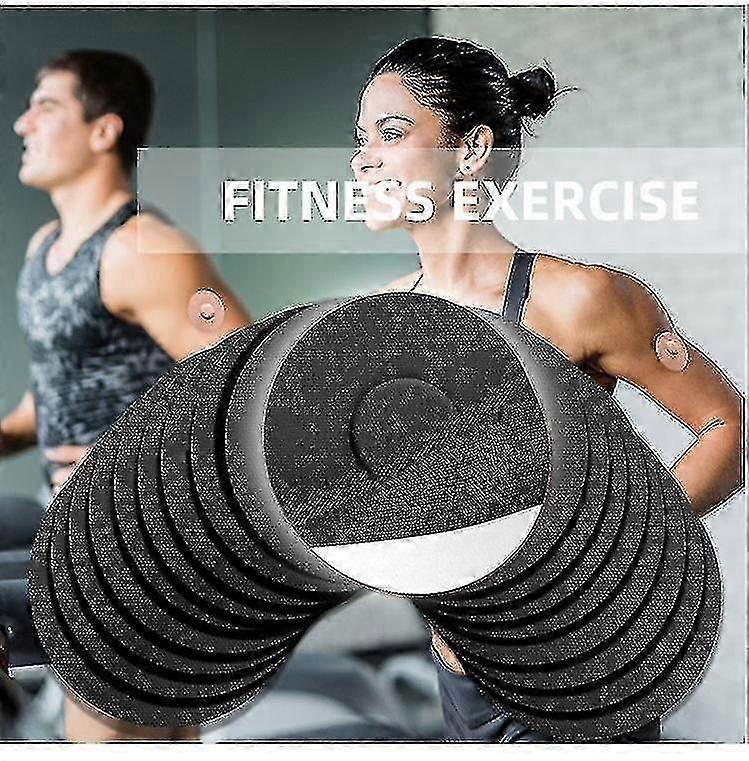 30pcs Sports Anti-slip Adhesive Patch Sensor Fixing Patch SetBlack