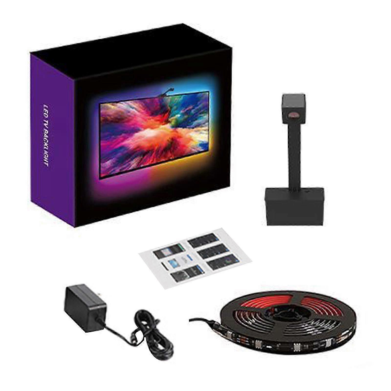 2025 2024 NEW Envisual TV LED Backlight with Camera, RGBIC Wi-Fi TV Backlights for 55-65 inch TVs, Works with Alexas & Google Assistant, App Control,