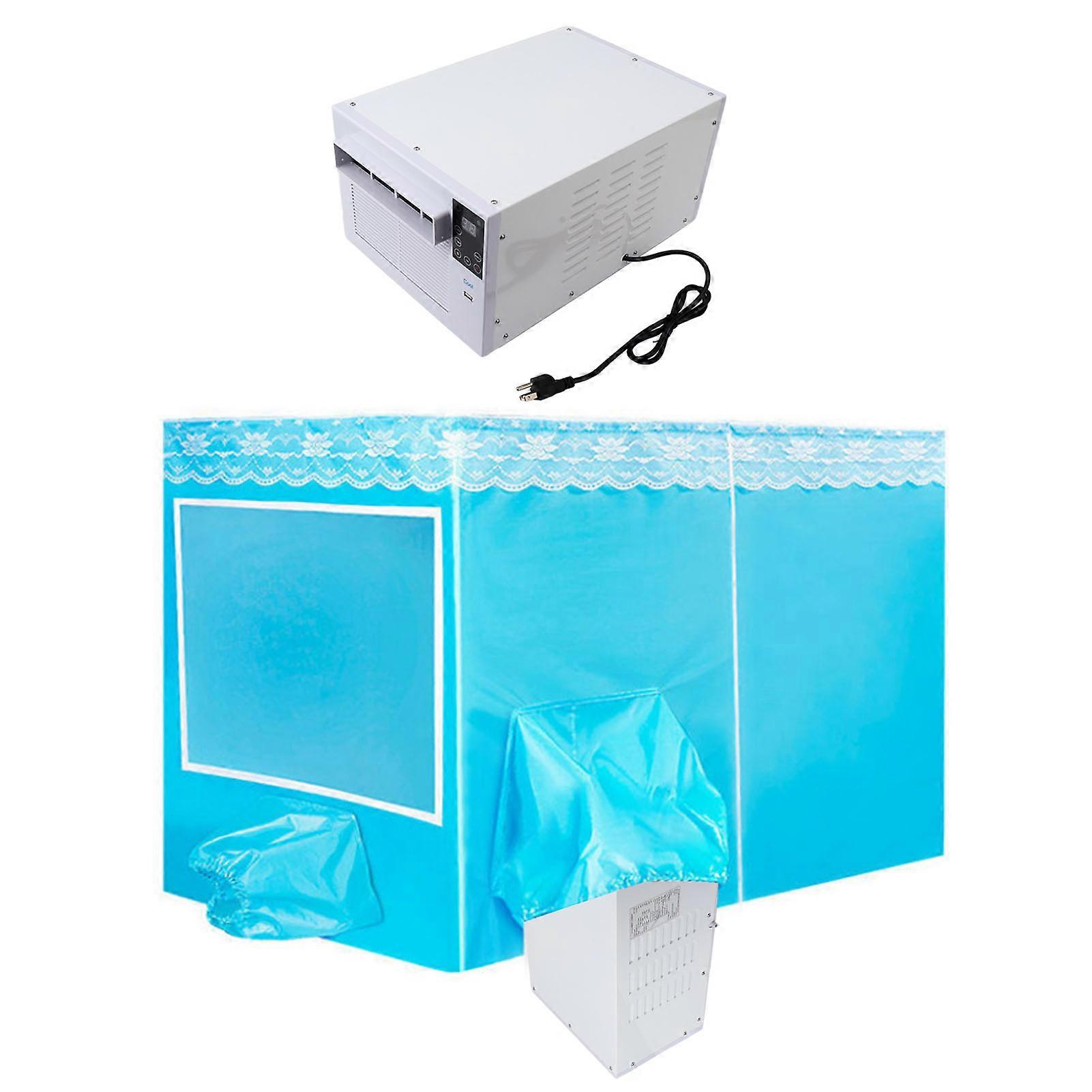 Mini Air Conditioner 14000g Cooling Bed Net 1.5m Vent Pipe US Plug