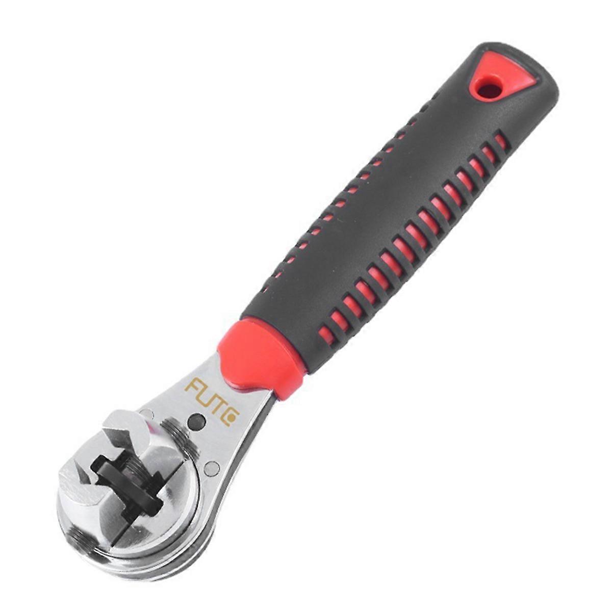 FUTE Multifunctional Ratchet Wrench Adjustable Universal Key Torque Spanner Plumbing Pipe Auto Multitool Repairing Tool