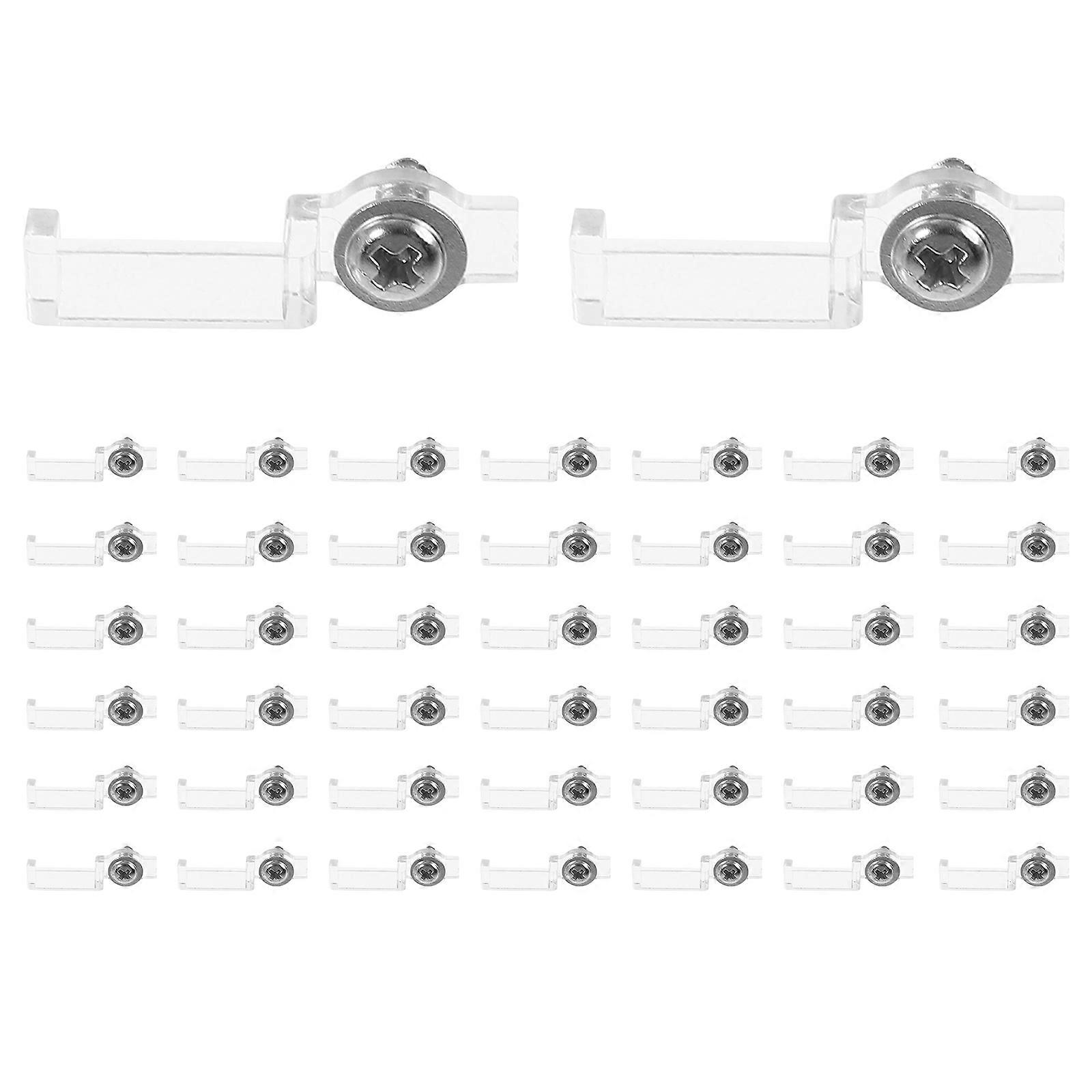 100pcs LED Light Clip 8mm Strip Mounting Clip One Side Fixing Lighting Accessory