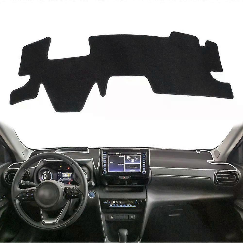 כרית כיסוי לוח מחוונים לטויוטה יאריס קרוס עם HUD Dashmat Dashmat מחצלת אביזרי רכב שמשיה שטיח מגן