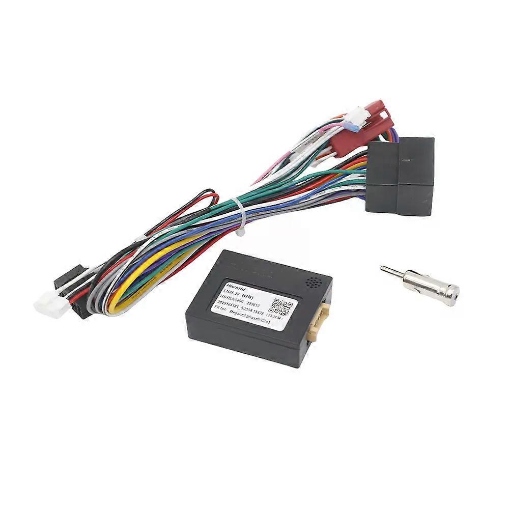 CAN Bus Decoder 16 Pin To ISO Radio Harness Adapter for Renault Megane 2 Clio 3 Trafic Mk2 Kangoo Car Android Wiring Cable
