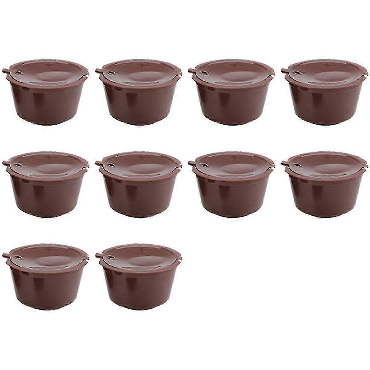 Refillable Coffee Filter Cups with Taste Adapter - Reusable Machine Pod Kit for Enhanced Coffee Experience