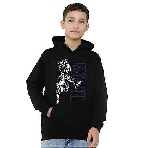 Black Panther Childrens/Kids Outline Pull Over Hoodie