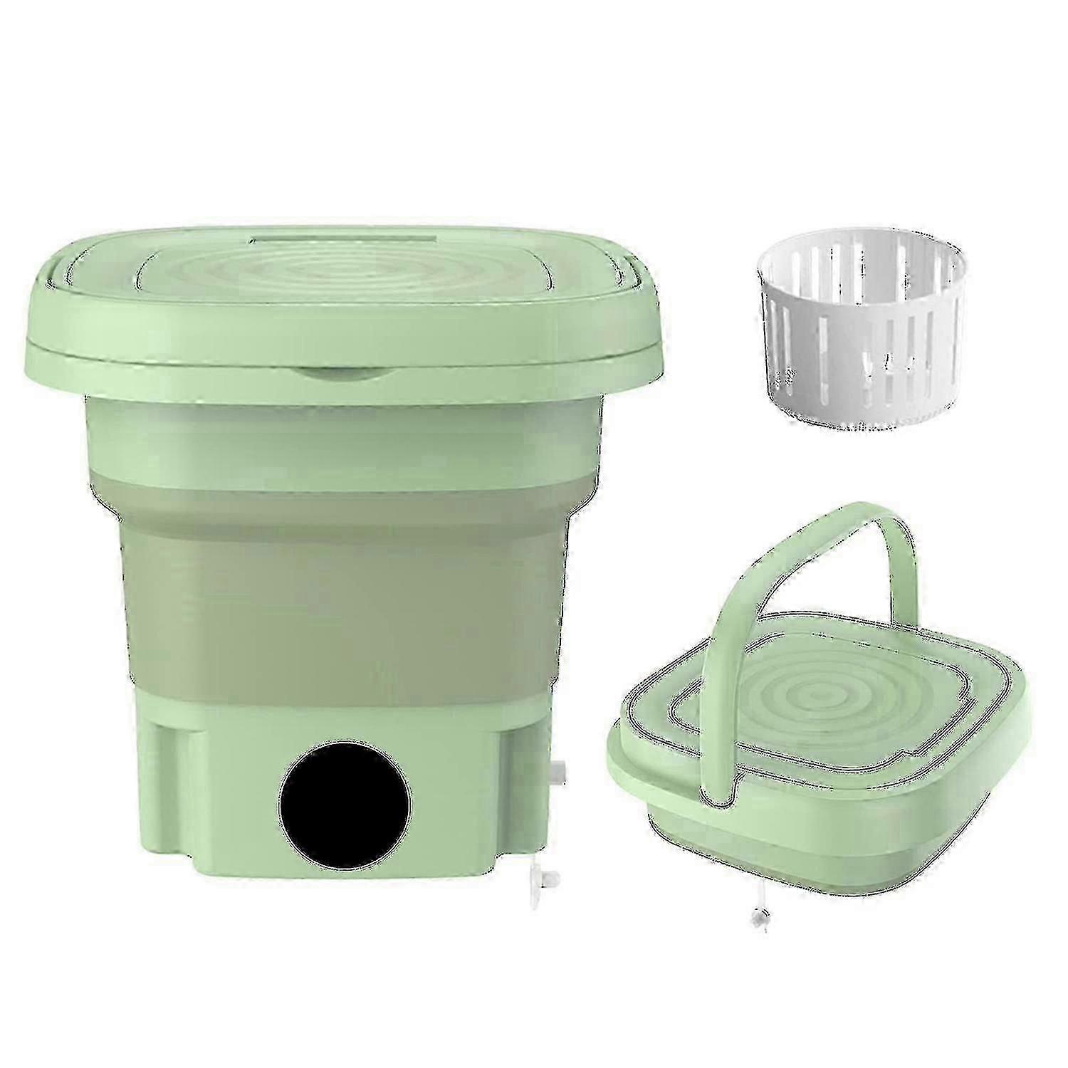 8l portable washing machine foldable mini small portable washing machine with drain basket
