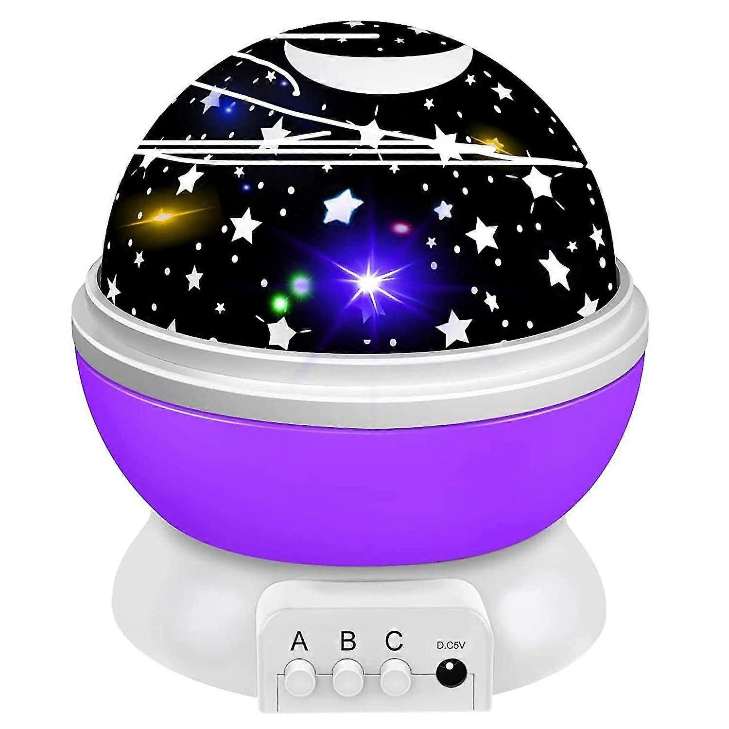 Projecteur de ciel étoilé, lumière de nuit bébé Led 360 Projection rotative