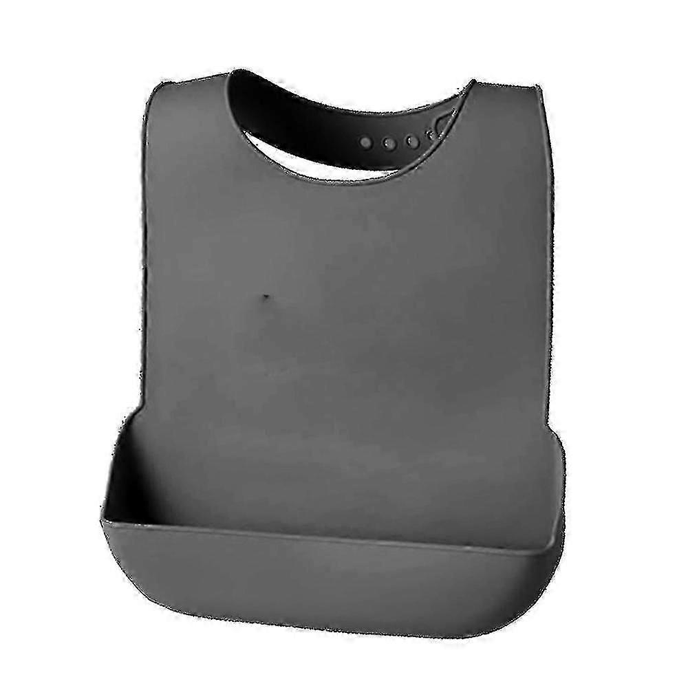 silikonový dospělý bryndáček vodotěsný oděvní chránič opakovaně použitelná zástěra jídlo lapač drobků A