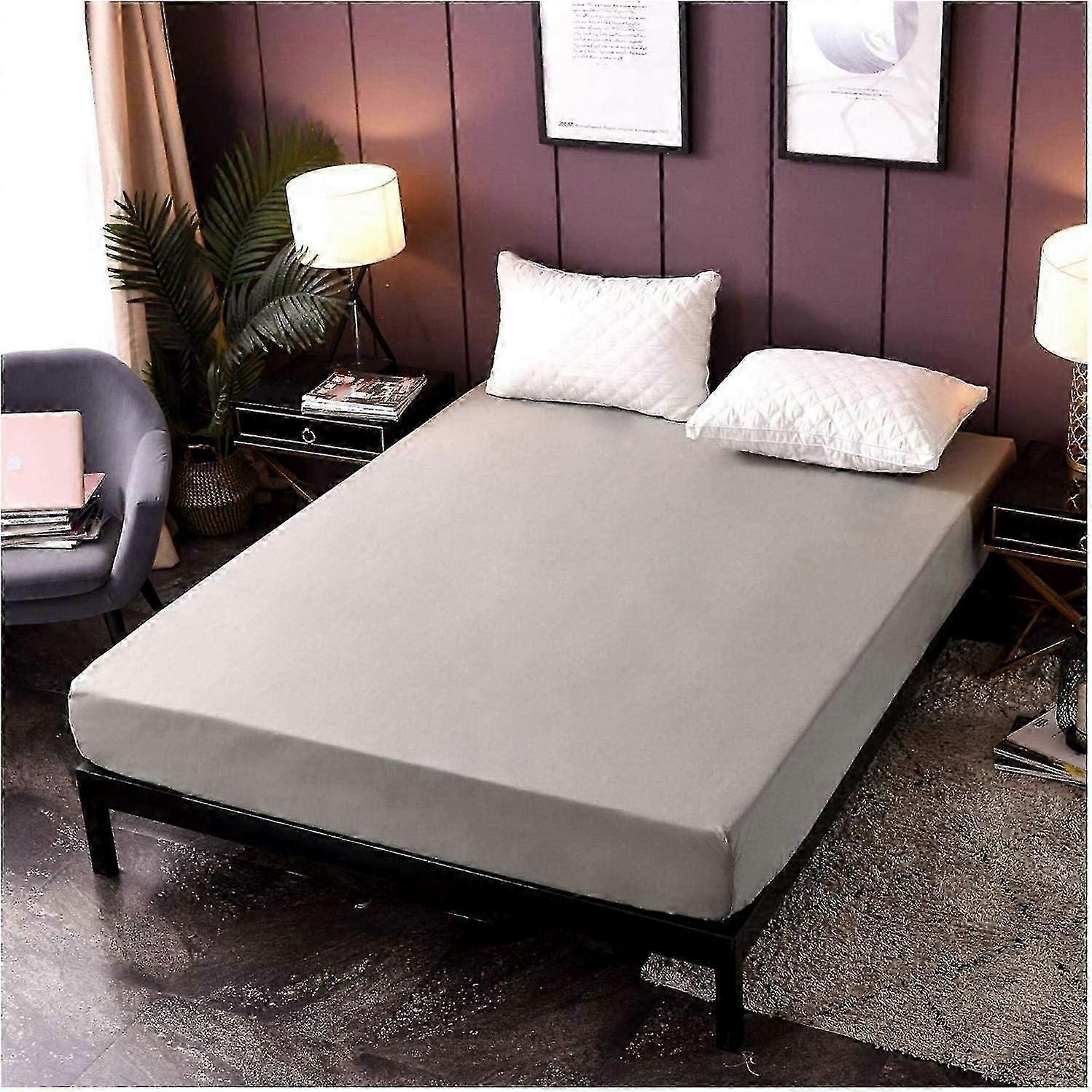 Fitted Sheet, Stretchable Jersey Bed Sheet, Extra Large Size 35cm Soft (ShiKai)