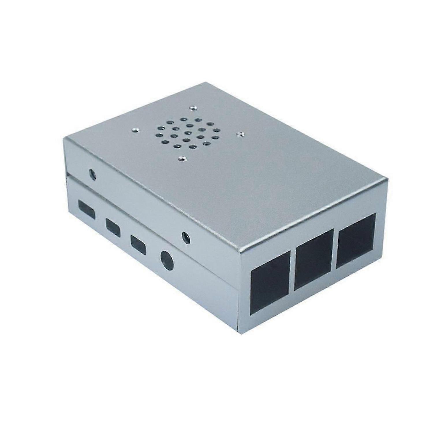 For 4 Model B Case CNC Aluminum Case Ultra-Thin Metal Shell for 4 Model B Case(Silver)