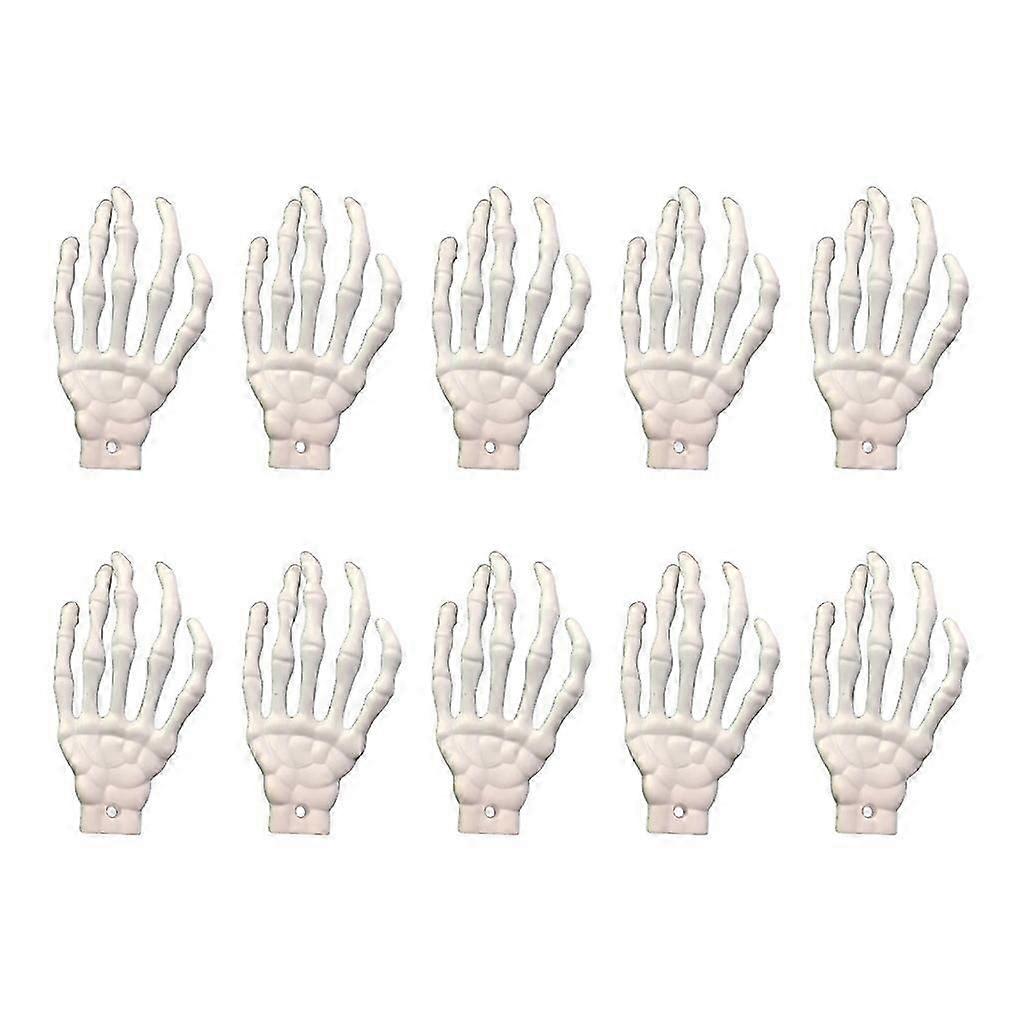 10pcs Halloween Skeleton Hand Figurine Multifunction Statue Ornament