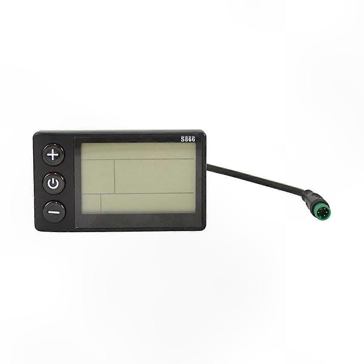LCD Display Control Panel for E-Bike with Waterproof Connector Electric Scooter Meter Dashboard