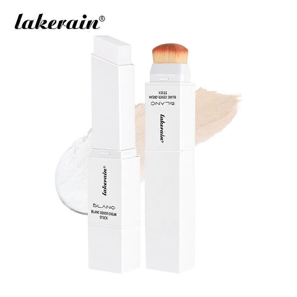Cover Cream Stick V White - Color-Changing Foundation Stick - Medium to Full Coverage Dewy Finish Base Makeup - Dual-Ended with Detachable Brush for a