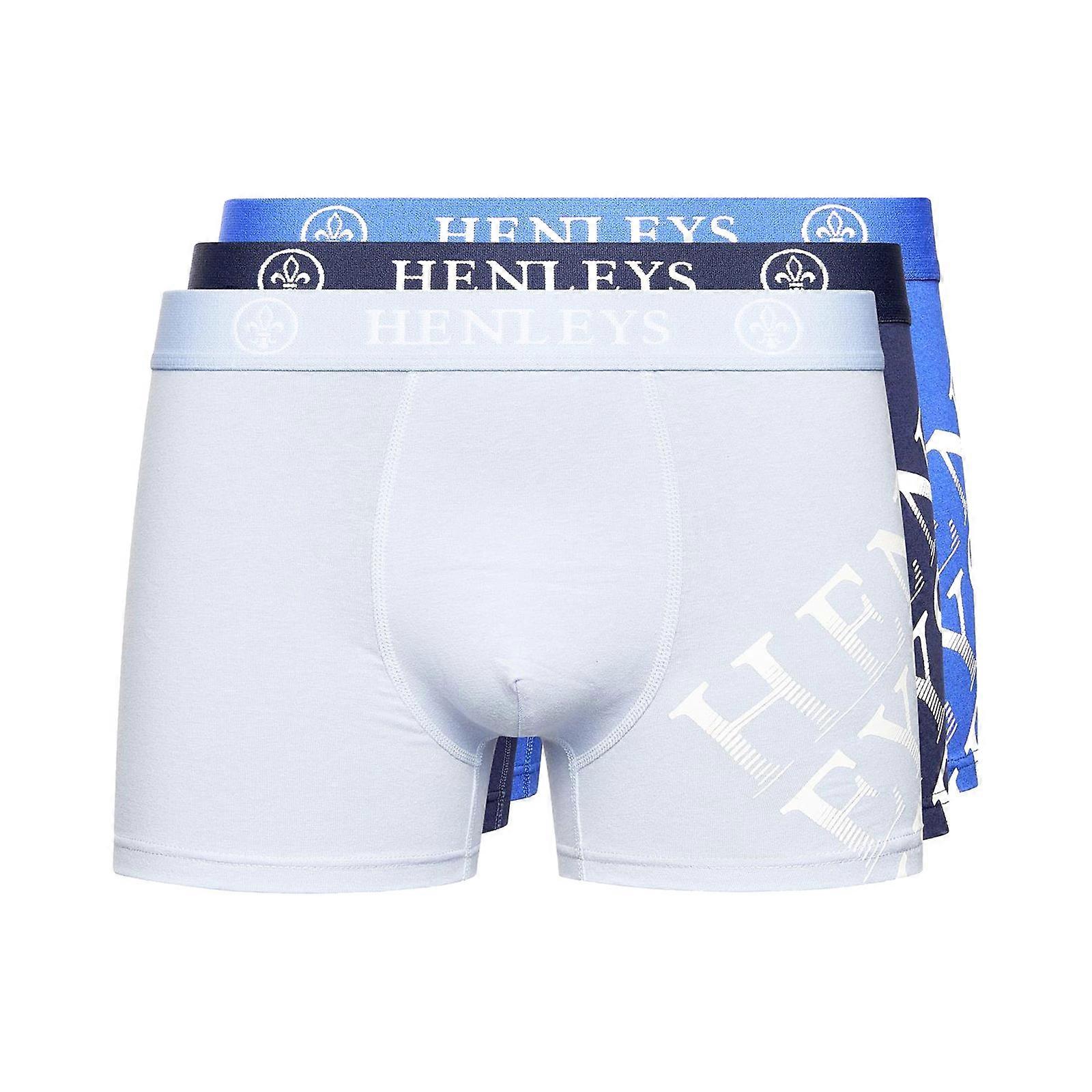 Henleys Tringles Boxer Shorts 3pk Assorted