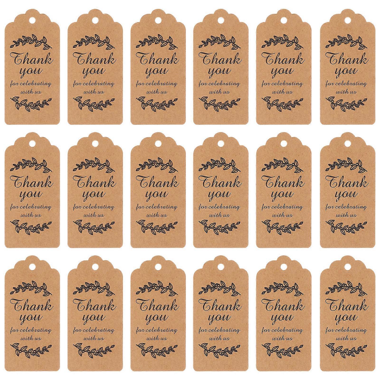 Kraft Paper Gift Wrapping Tags with String for Decor 100Pcs Party Labels