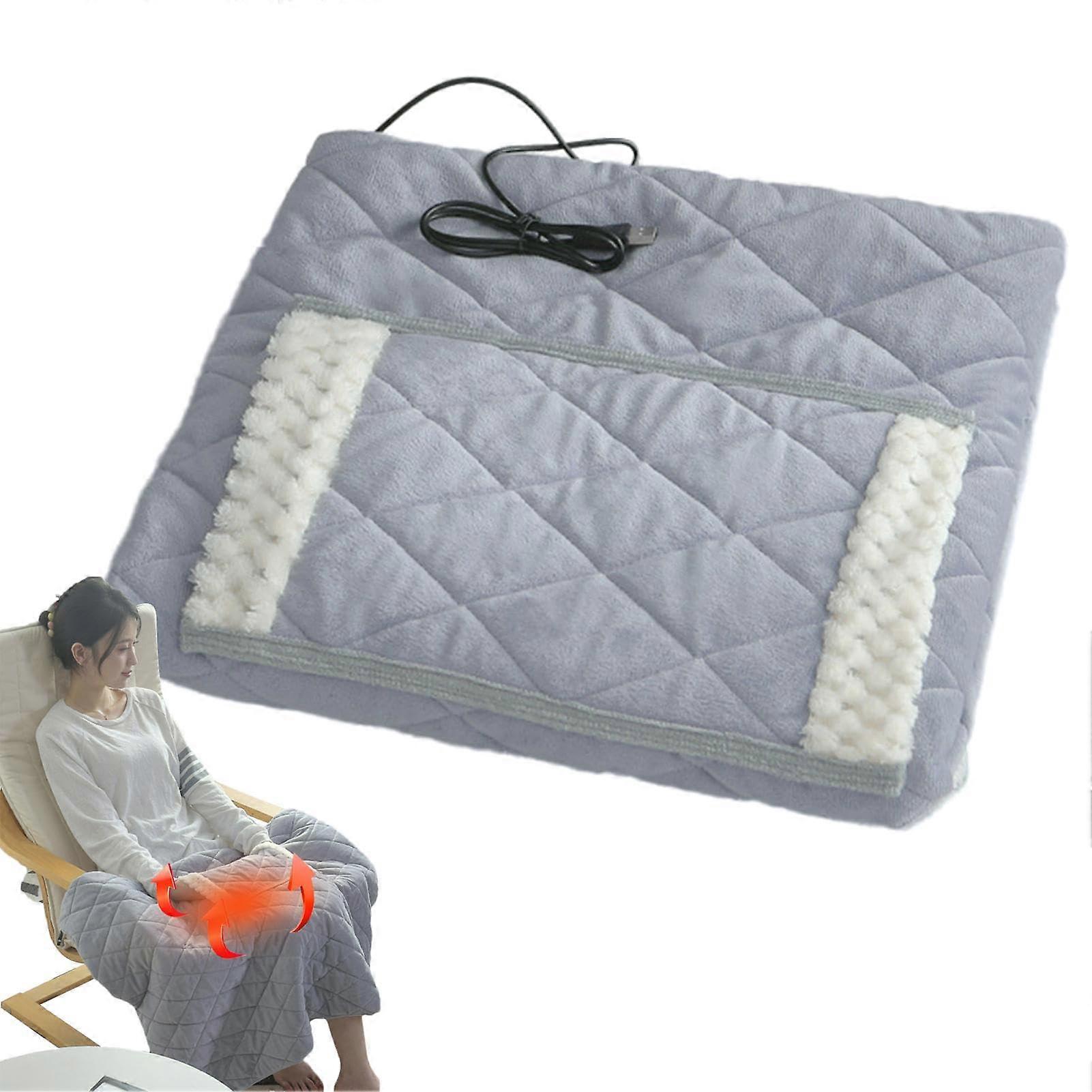 Car Heating Pad Portable Electric Blanket Soft Throw With Heating Pocket For Chair Sofa Couch Bed 60x80cm