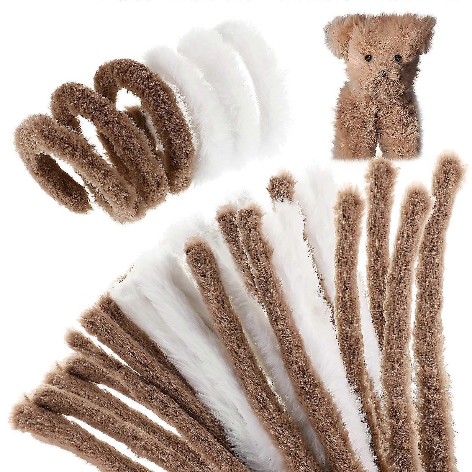 Pipe Cleaners Long Chenille Stems For Decorating Stress Relief Pets Assorted Colors 10Pcs