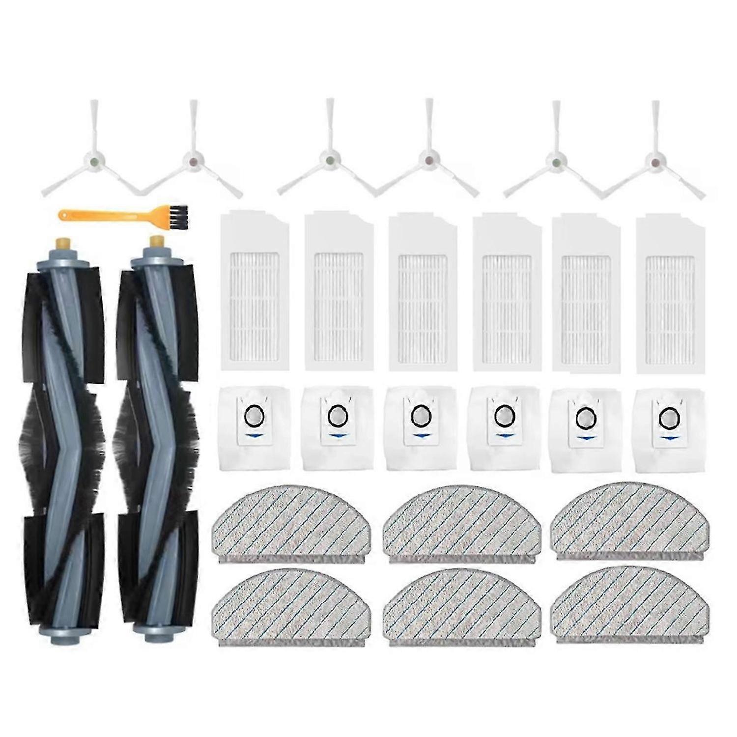 27PCS for T10 / T10 PLUS / X1 PLUS Robot Vacuum Cleaner Parts Main Side Brush Hepa Filter Mop Rag Du